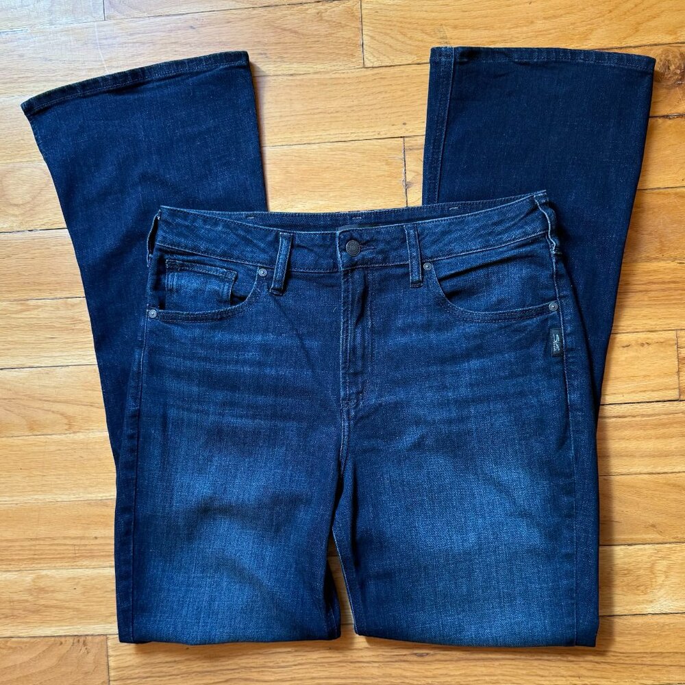 Silver Jeans Avery High Rise Bootcut Luxe Stretch Jeans, Women’s W33/L33 (12/14)